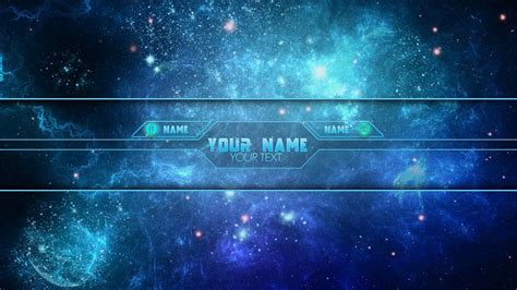 YOUTUBE FREE BANNER TEMPLATE #2 GALAXY - YouTube