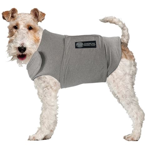 AKC Anti-Anxiety Calming Coat for Dogs, Gray, Extra Large (70-100 lbs ...