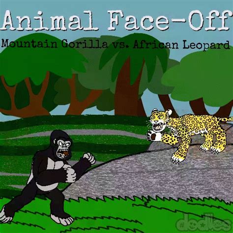 Animal Face Off Gorilla vs Leopard by DavideoStudio on DeviantArt