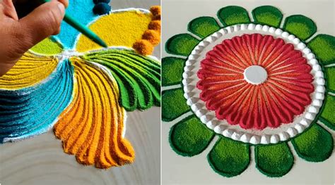 Latest Diwali Rangoli Designs 2019: Quick And Easy Colourful Rangoli ...