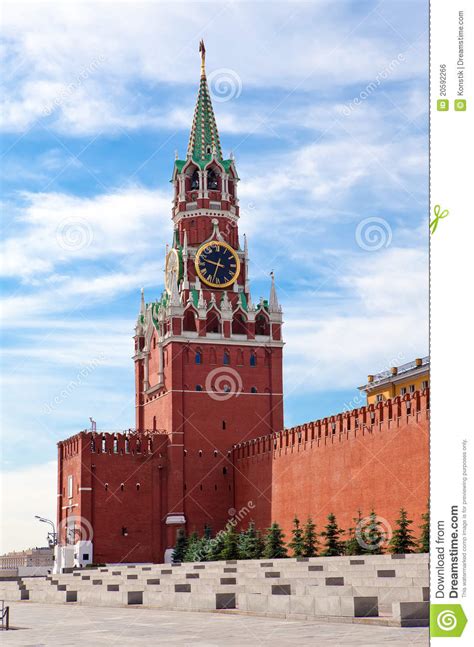 Moscow, Kremlin wall stock photo. Image of spike, museum - 20592266