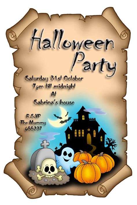 Free Halloween Invitation Cliparts, Download Free Halloween Invitation ...