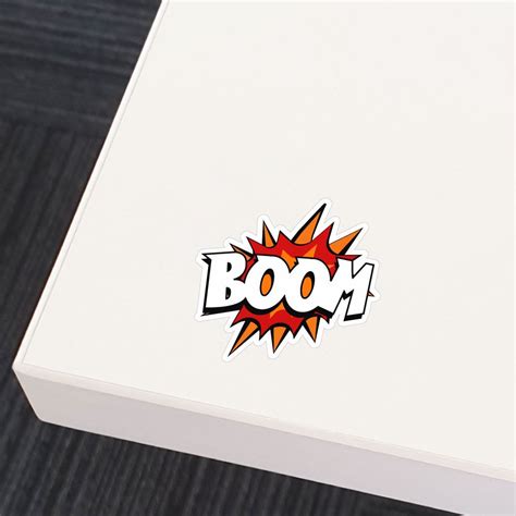 Boom Sticker Decal | Pop Art Stickers - Little Sticker Boy