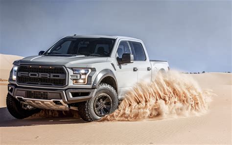 Download wallpapers 4k, Ford F-150 Raptor, 2017 cars, desert, offroad ...