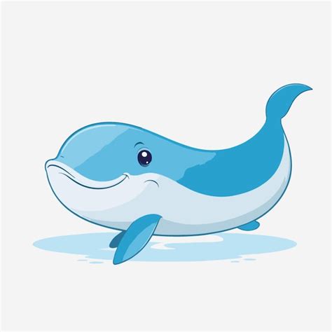 Premium Vector | Whale vector on white background