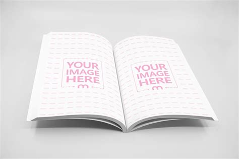 6x9 Open Paperback Softcover Book Mockup Generator - Mediamodifier