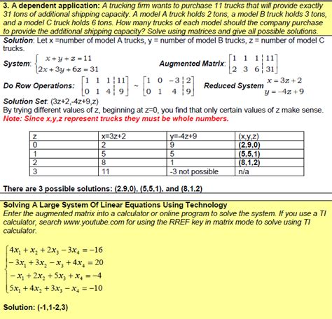 3.5b. Examples – Augmented Matrices | Finite Math