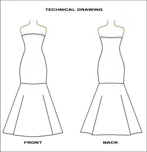 A Digital Download PDF Sewing Pattern Strapless Mermaid Dress From Knit Fabrics-european Sizes ...