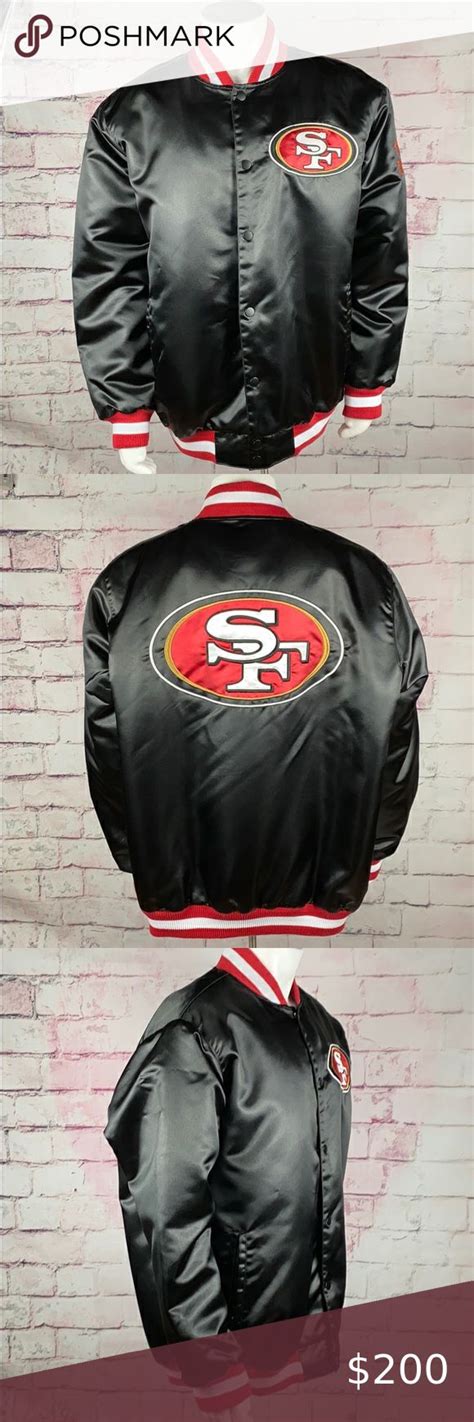 NFL SAN FRANCISCO 49ers Men’s Satin Bomber Jacket | Satin bomber jacket ...