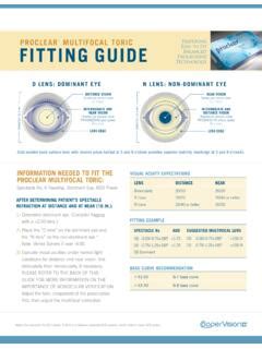 proclear multifocal toric fitting guide - Walmart | Multifocal | PDF4PRO