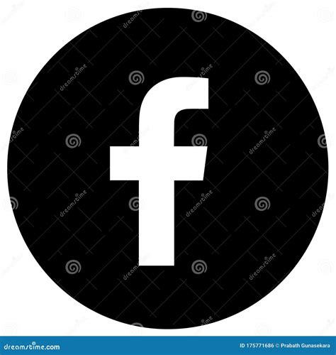 Black & White Facebook Logo Icon Editorial Photo - Illustration of facebookwhitelogo, file ...