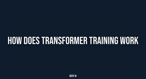 How Does Transformer Training Work? A Deep Dive into the Secrets of Training Transformer Models ...