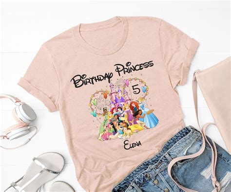 Birthday Princess Shirt Disney Princess Birthday Shirt - Etsy