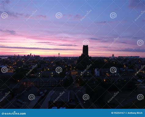 Liverpool stock image. Image of captured, lightblue, night - 95254167