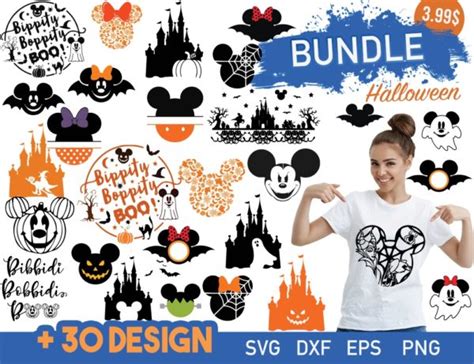 Halloween Disney shirts designs SVG Bundle