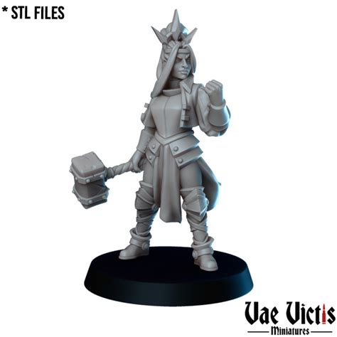 3D Printable Cleric [PRE-SUPPORTED] by Vae Victis Miniatures