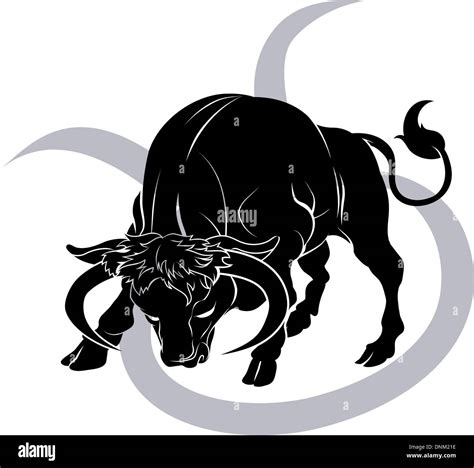 Illustration of Taurus the bull zodiac horoscope astrology sign Stock ...