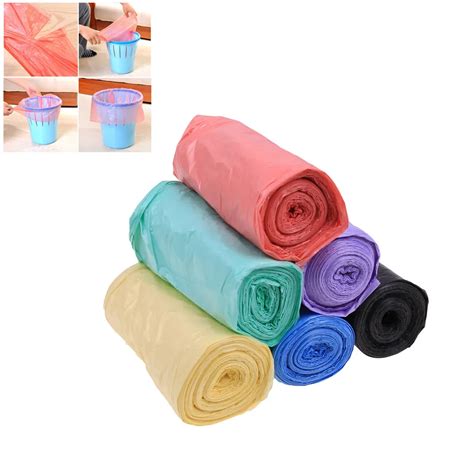 1 Rolls Garbage Bags Single Color Thick Convenient Environmental Cleaning Waste Bag Plastic ...