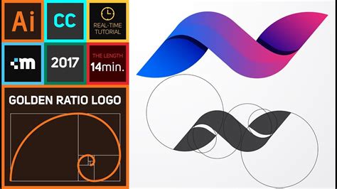 How to create Golden Ratio Logo Design in Adobe Illustrator CC | HD | N - YouTube