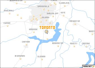 Toronto (United States - USA) map - nona.net