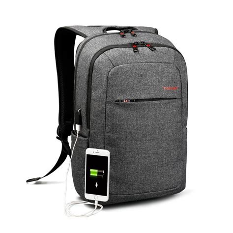 Tigernu Business Water Resistant Laptop Backpack with USB Charging Port ...