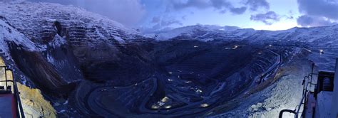 Pretty good view from work. Largest open pit mine in the world. Taken ...