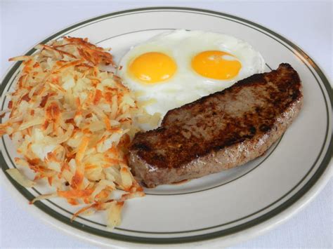 NY Strip Steak & Eggs - Red Olive