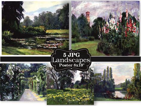 Vintage Landscapes Poster Graphic by WaterColorArch · Creative Fabrica