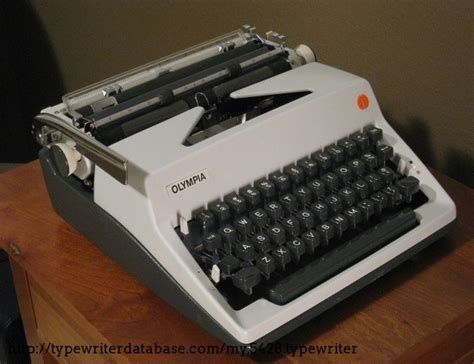 1970 Olympia SM9 on the Typewriter Database