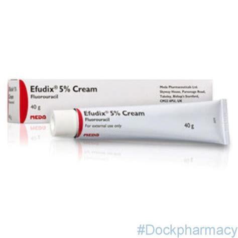 Buy Efudix Cream - Fluorouracil 5% cream, 40g - Dock Pharmacy