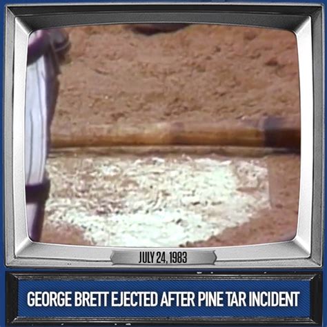 George Brett's Pine Tar Incident | #OTD in 1983, George Brett LOST IT after being ruled out for ...