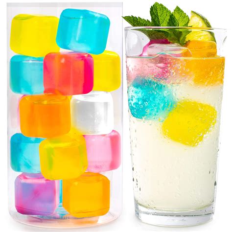 Efiwasi - Reusable Ice Cubes For Drinks - Chills Drinks Without Diluting Them - Made From BPA ...