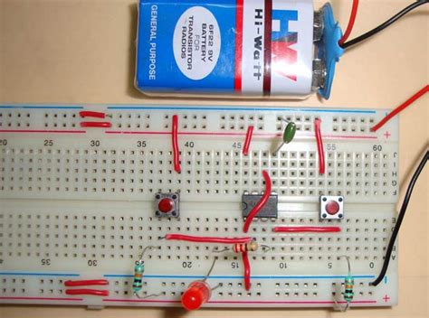 555 Timer Bistable Multivibrator Circuit Diagram