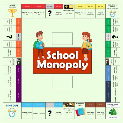 Monopoly Game Board Printable