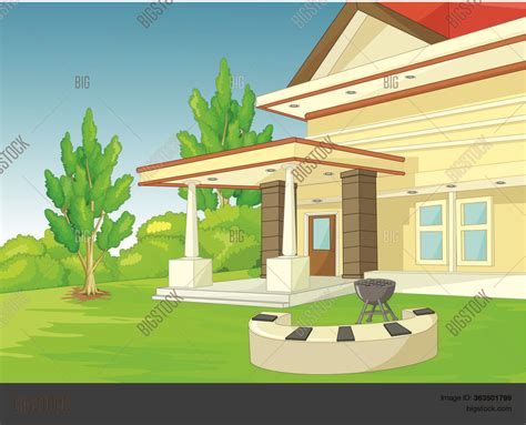 Front Yard House Vector & Photo (Free Trial) | Bigstock