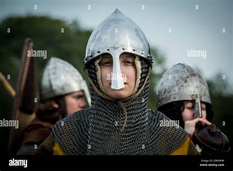 Battle of Hastings historic annual re-enactment in East Sussex, UK Stock Photo - Alamy