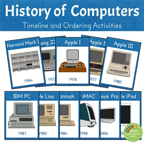 History of Computers - Timeline and Ordering Activities – Pinay Homeschooler Shop