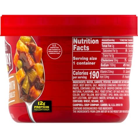 Campbell's® Chunky® Beef with Country Vegetables Soup, 15.25 oz - Fry’s ...