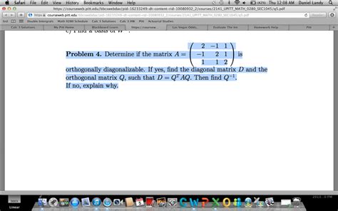 Solved Determine if the matrix orthogonally diagonalizable. | Chegg.com