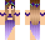 Purple mermaid | Minecraft Skin