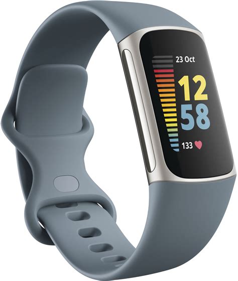 Best Buy: Fitbit Charge 5 Advanced Fitness & Health Tracker Platinum FB421SRBU