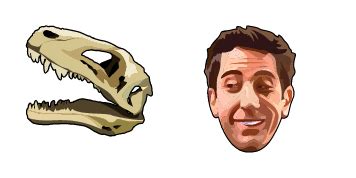 Friends Ross Geller & Dinosaur Skull cursor - CM Cursors