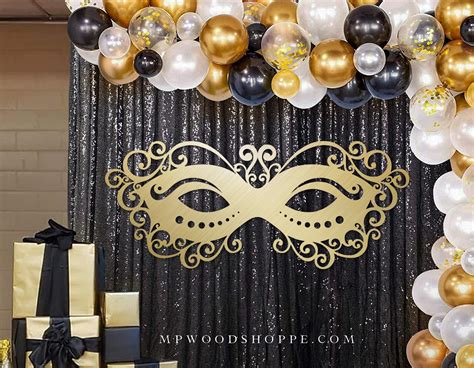 Masquerade Wood Sign for Backdrop Carnaval Party Decor Mardi - Etsy