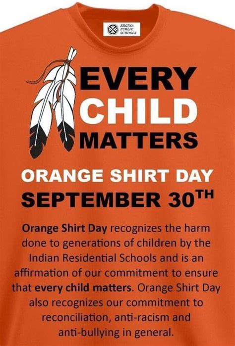 Pin by Linda Samborski on orange shirt day (Sept 30) | Every child matters, Orange shirt ...