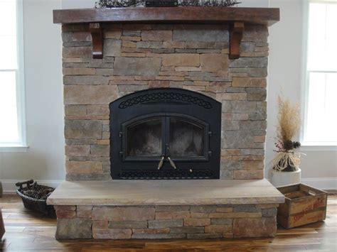 Heatilator C-40, Wood Burner by Rettinger Fireplace Systems with Custom Stone and Mantle by ...