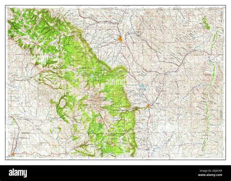 Map of sheridan wyoming hi-res stock photography and images - Alamy