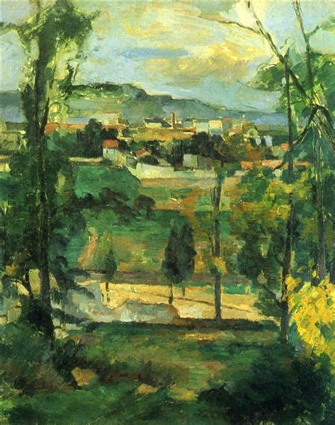 Village behind Trees, 1879 - Paul Cezanne - WikiArt.org