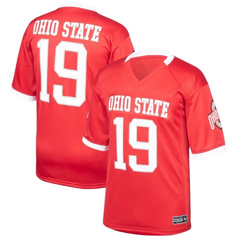 Men's Scarlet Ohio State Buckeyes Game Time Football Jersey - Walmart.com