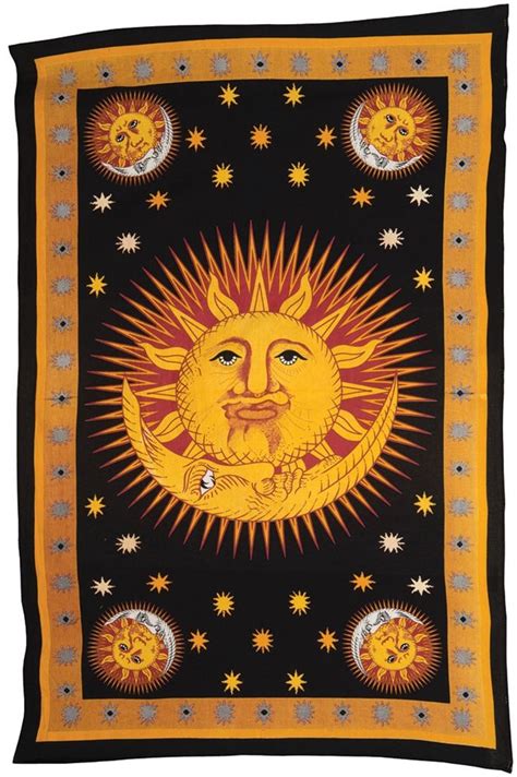 $30 4.5 x 7 feet Sun and Moon Tapestry (vertical) to order please email th*****@***** | Sun and ...