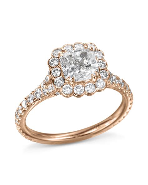 Rose Gold Cushion-Cut Diamond Ring - Turgeon Raine